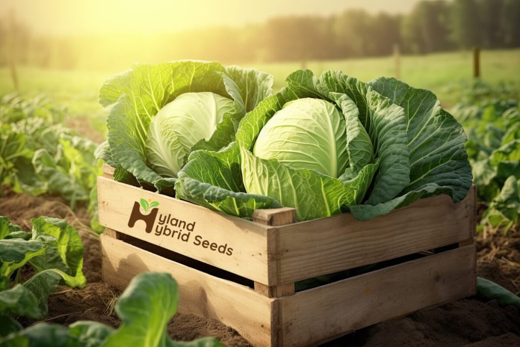 Organic cabbages
